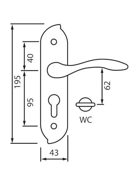 Планка закриває сліди старої фурнітури