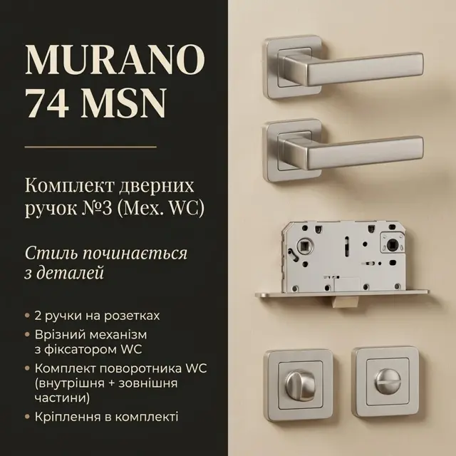 Готовий вузол: ручки плюс механізм