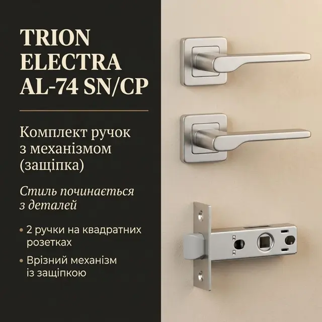 Ручки з механізмом одним комплектом