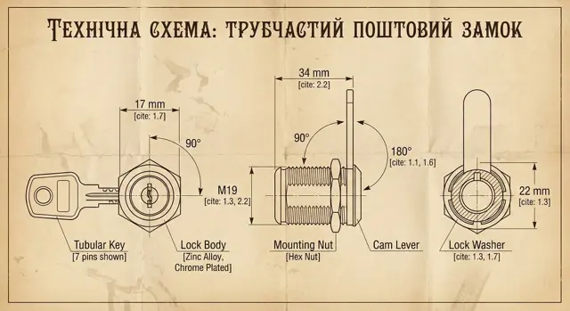 Трубчастий ключ на 7 пінів