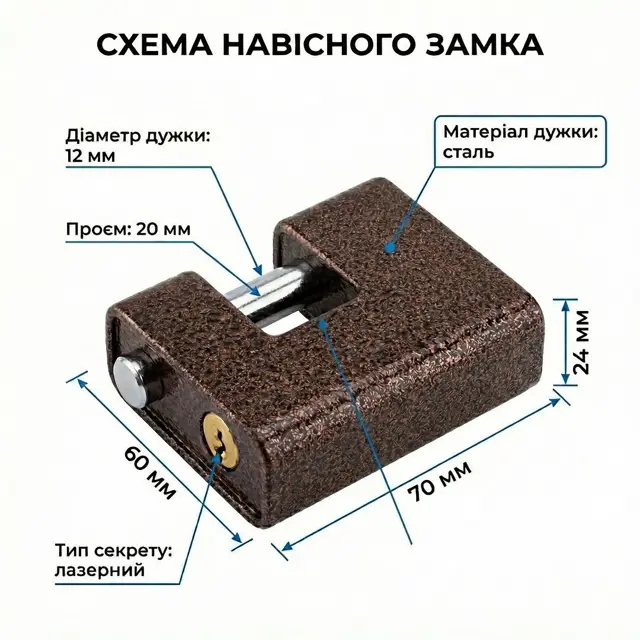 Розмір під стандартні вушка
