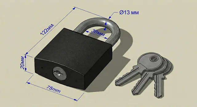 Чавунний корпус 75×122 мм
