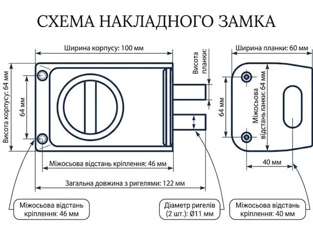 Накладні замки