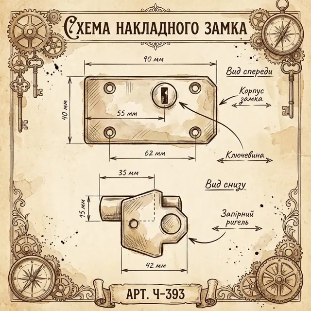 Ригель виходить на 23 мм