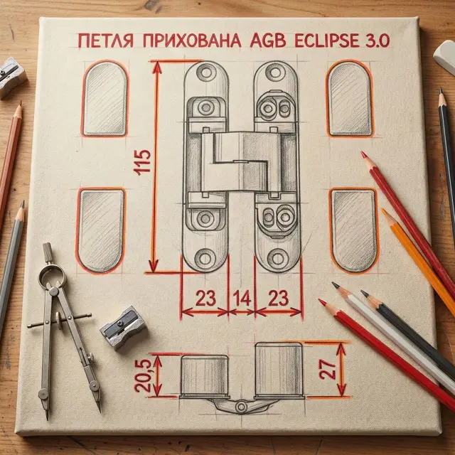 Чорний торець по всій висот