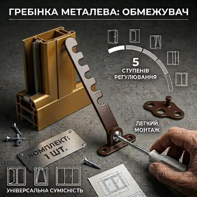 Використовує кріплення ручки