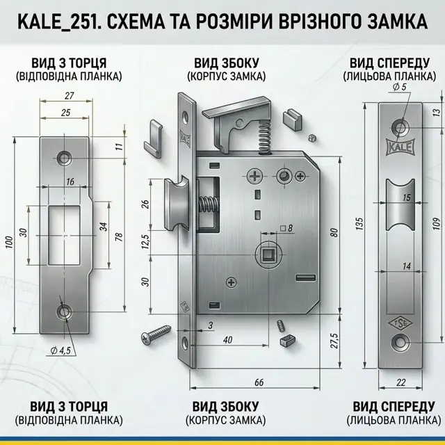 Компактний корпус 80 × 66 мм