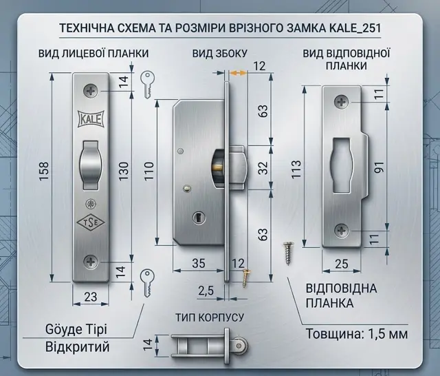 Компактний корпус 110 × 35 мм