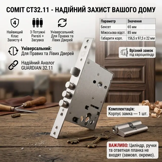 Клас захисту 4 і сталевий корпус