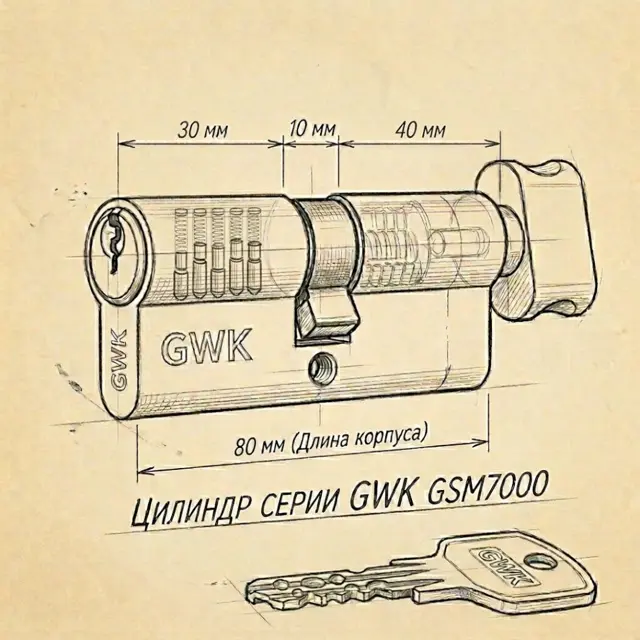 Насічки на ребрах ключа