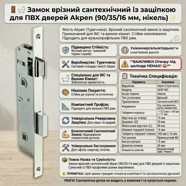 Планка 16 мм, 240 мм — у паз профілю