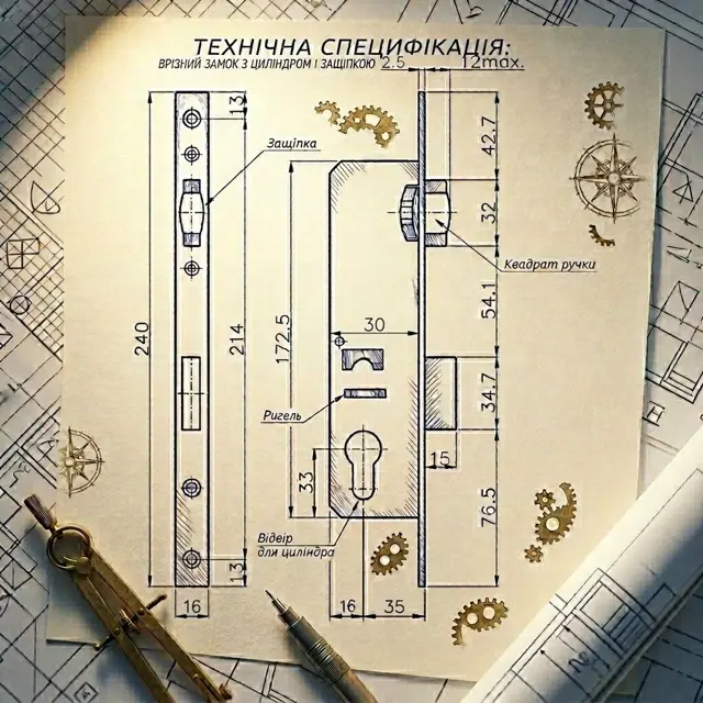 Металевий корпус і євроциліндр на вибір