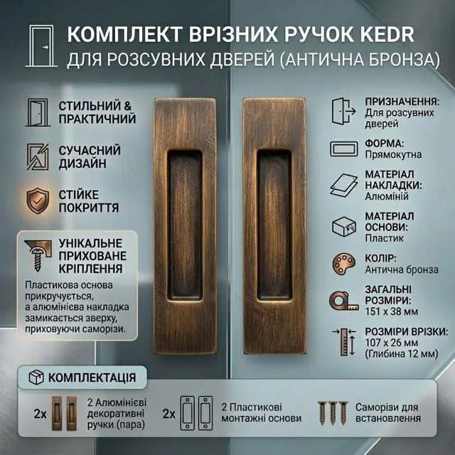 Врізна, без виступів