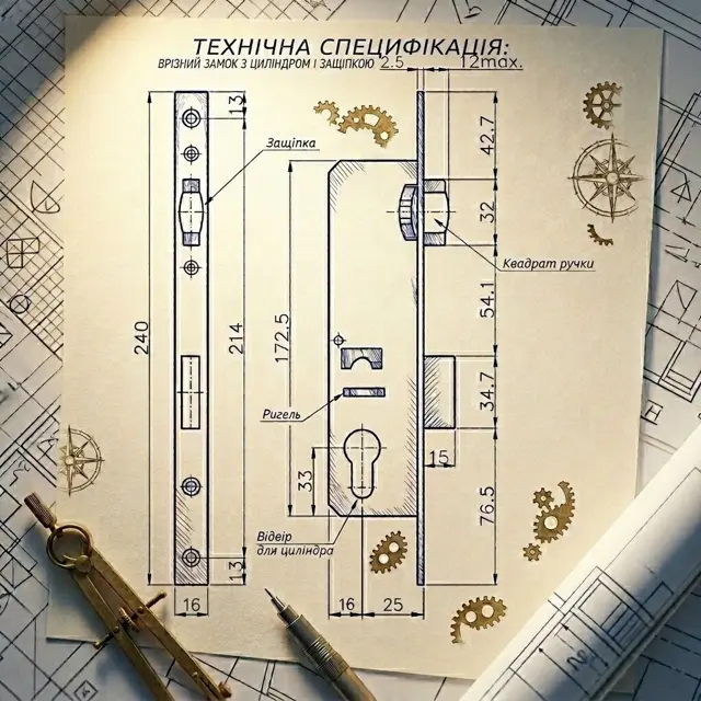Металевий корпус і євроциліндр на вибір