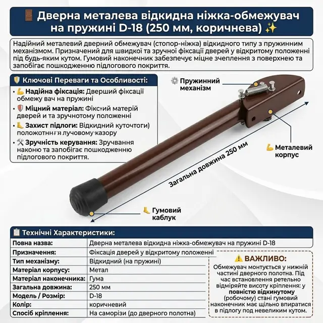 Пружина тримає в обох положеннях