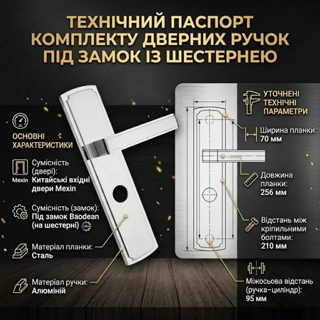 Легкий алюмінієвий важіль