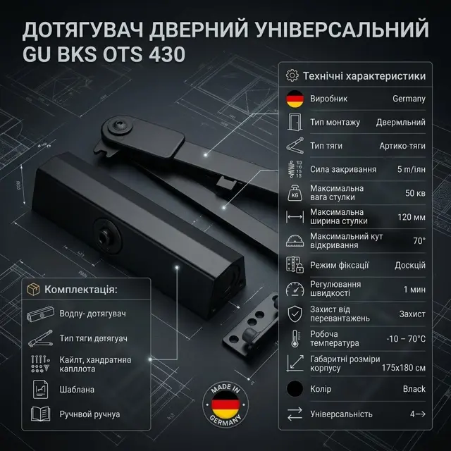 Відкривання на 180°