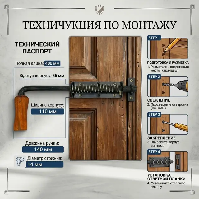 Довга площадка 160 мм