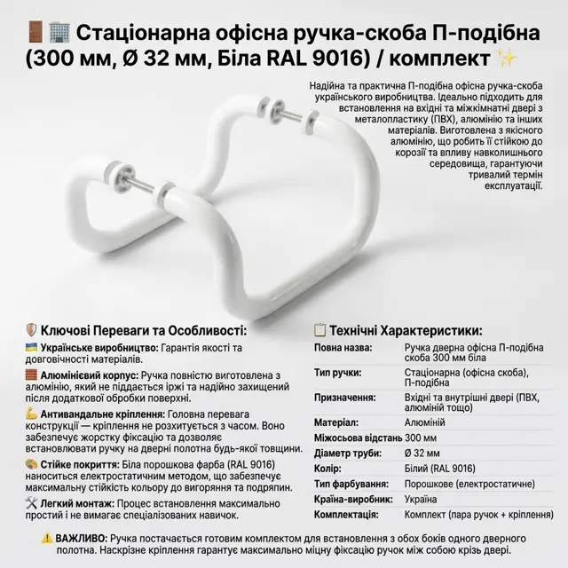 Міжосьова 300 мм