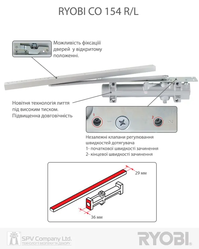 Дверні доводчики