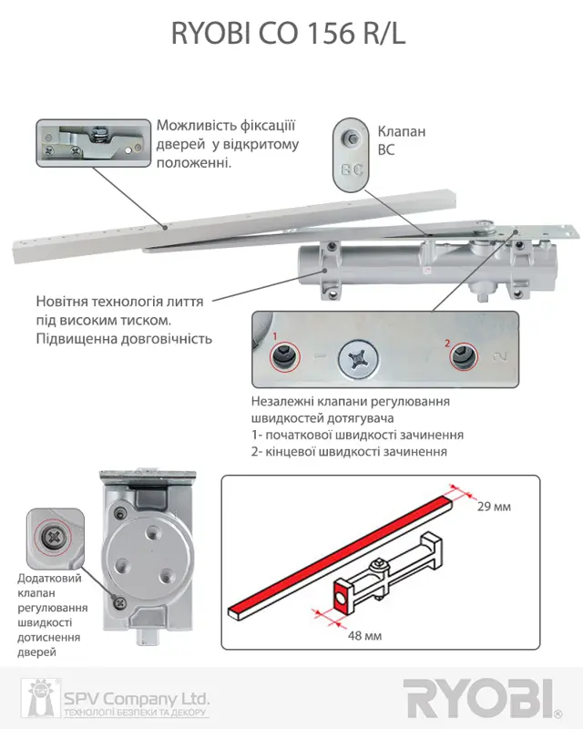 Дверні доводчики