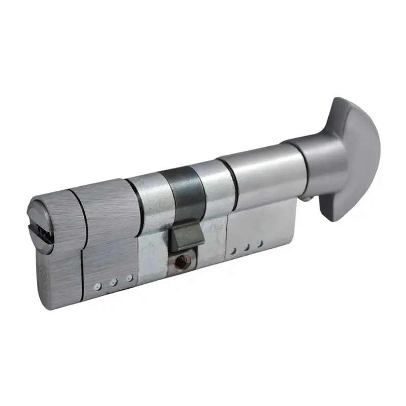 Циліндр Securemme 322TPCS51511X5 К22 50/50 мм 5кл +1 монтажний ключ/ручка матовий хром