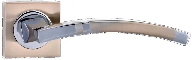 SIBA ECO Ручка дверна ASSOS на розетці А02 мат.нікель - хром (22 07)