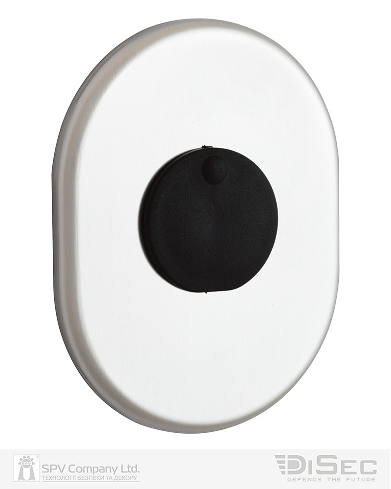 Броненакладка DISEC KT088 MATRIX OVAL Нікель_сатин