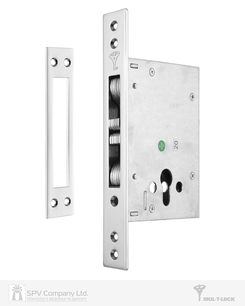 Замок врізний MUL-T-LOCK 1-WAY DIN 352K NC