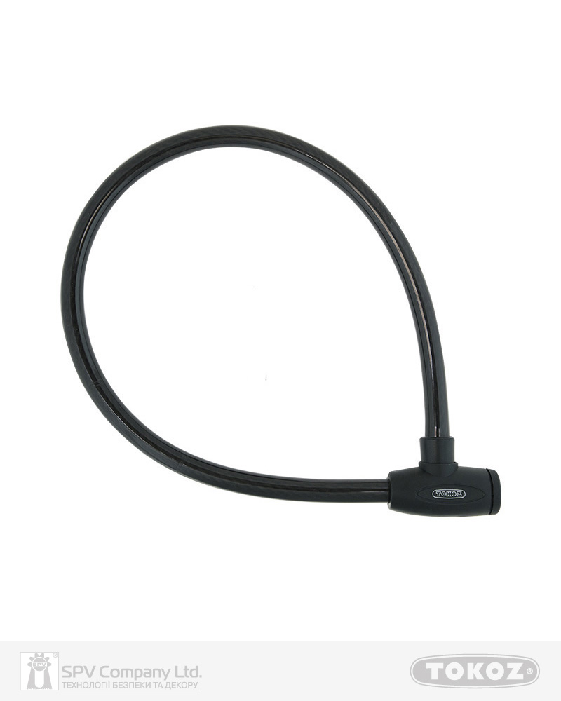 Замок TOKOZ MOTO BLACK з тросом