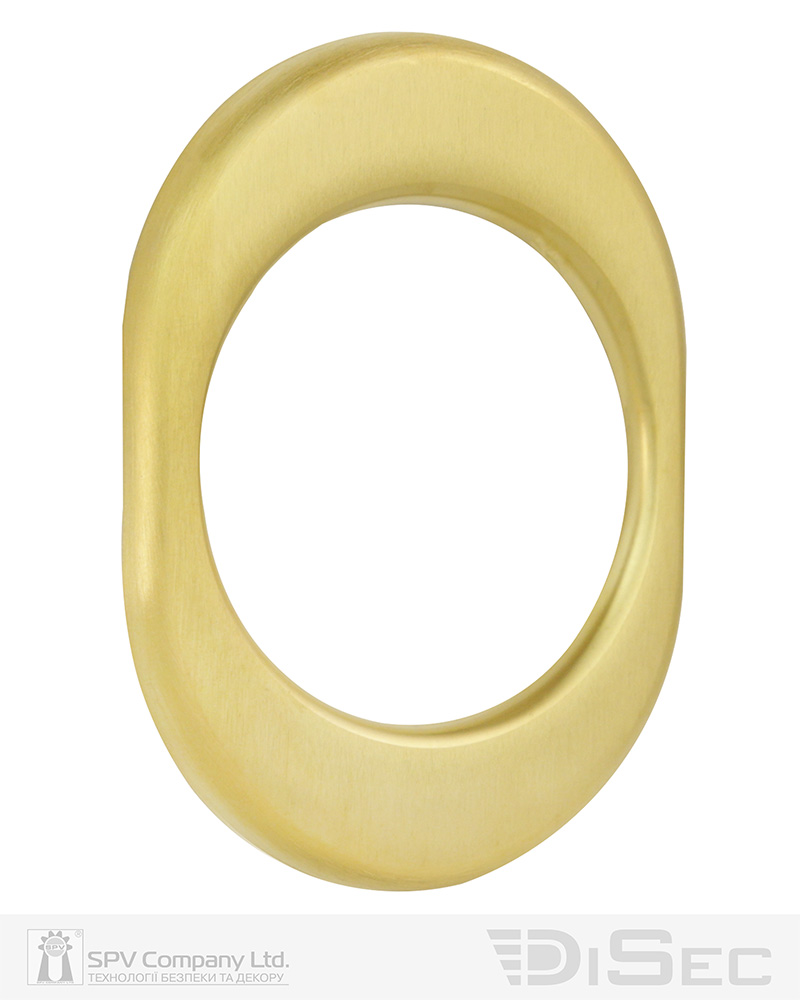 Броненакладка DISEC KT056 OVAL Латунь_мат TT