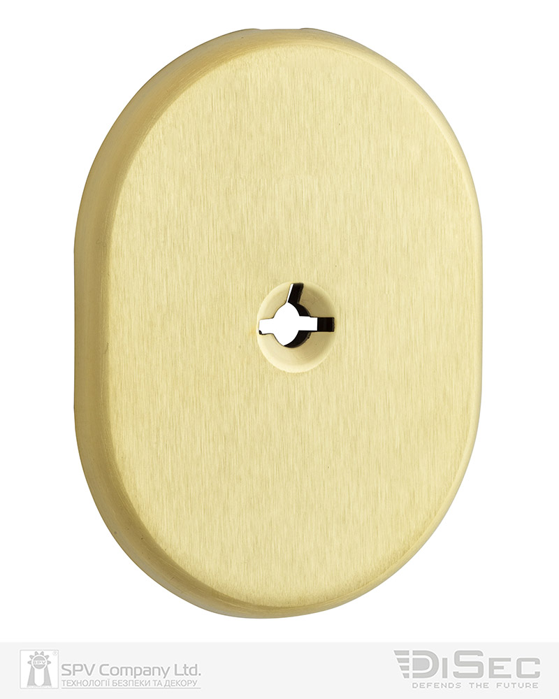 Броненакладка DISEC KT2112 OMEGA OVAL Латунь_мат
