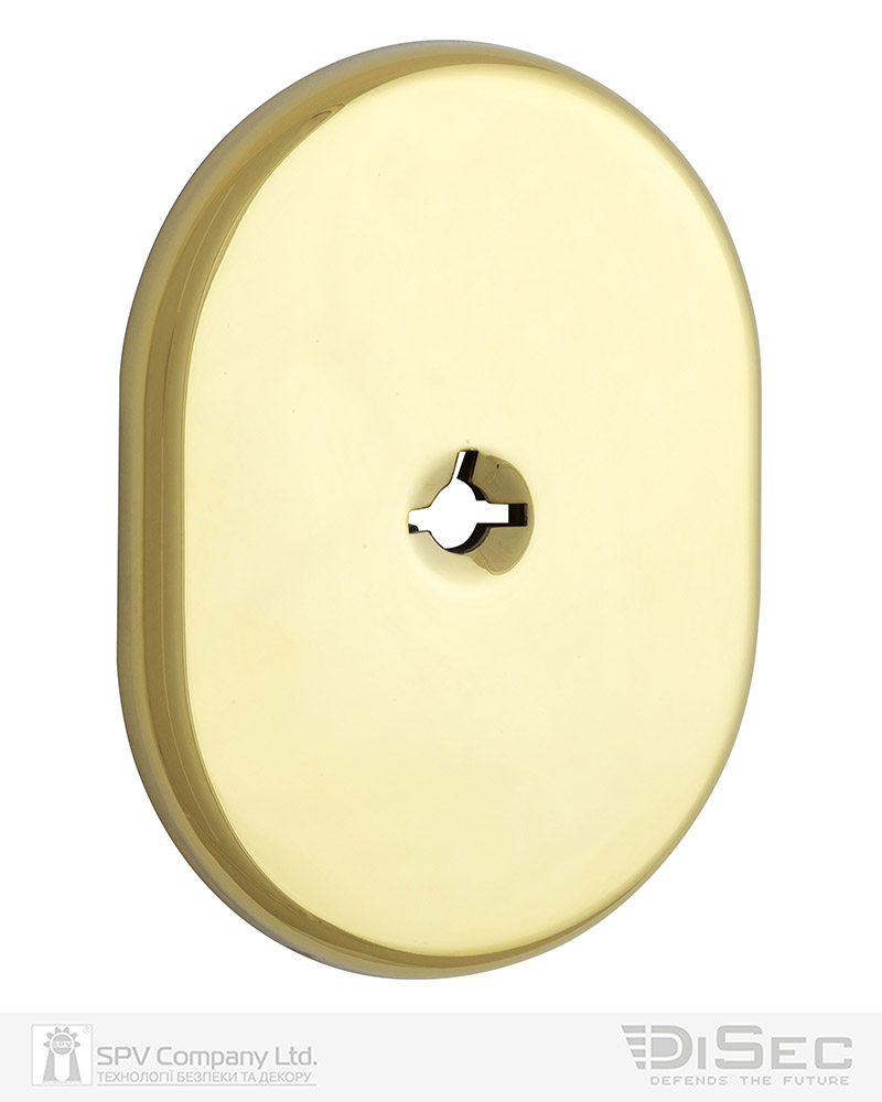 Броненакладка DISEC KT2112 OMEGA OVAL Латунь_PVD