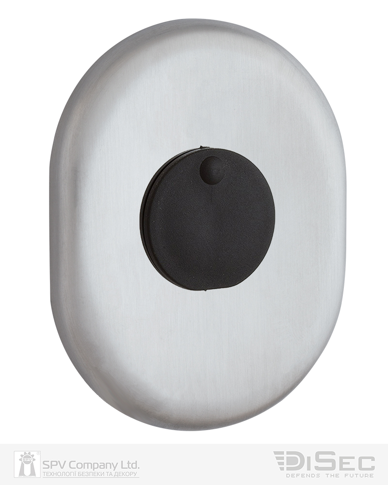 Броненакладка DISEC A1559 OVAL Нерж.сталь_мат IT