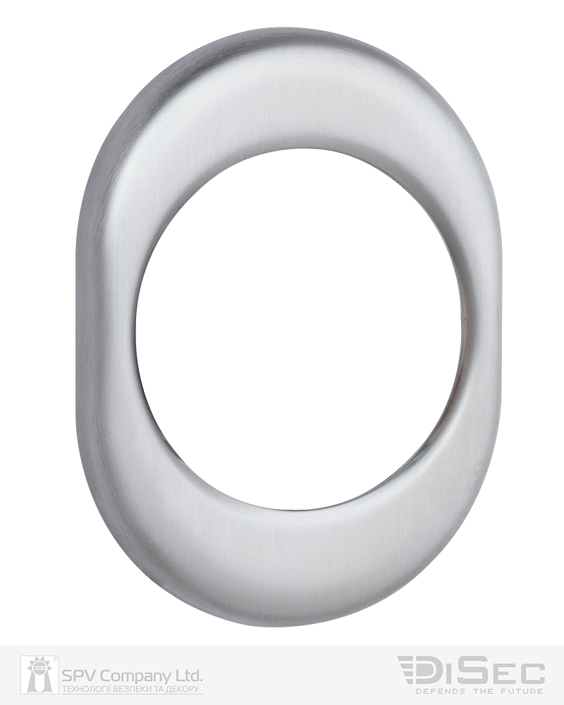 Броненакладка DISEC KT3559 OVAL Нерж.сталь_мат IT