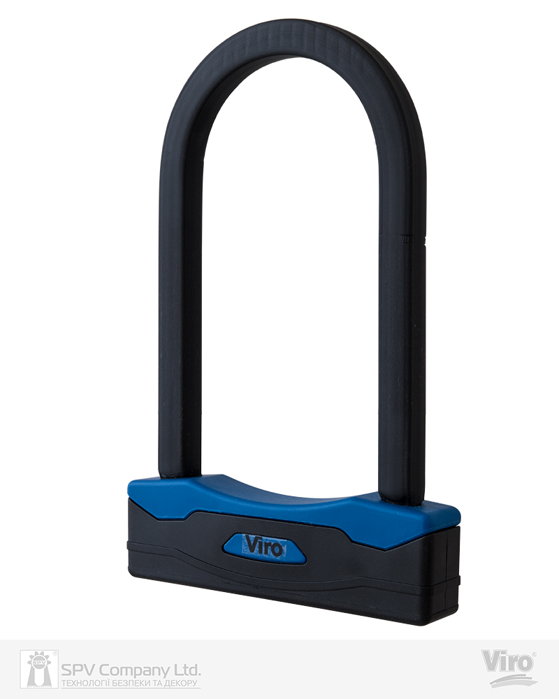 Замок VIRO MOTO SEZIONE BLACK 2KEY