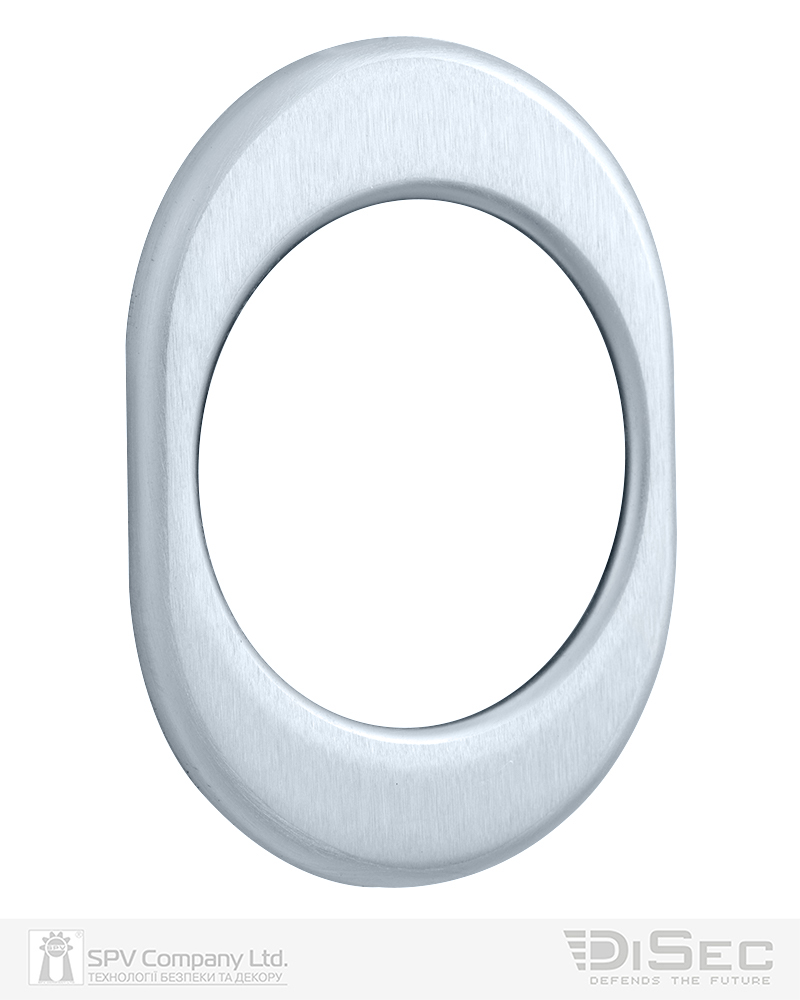 Броненакладка DISEC KT056 OVAL Хром_мат T