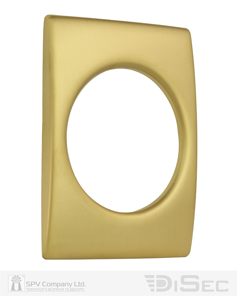 Броненакладка DISEC KT3485 RECTANGL Латунь_мат TT