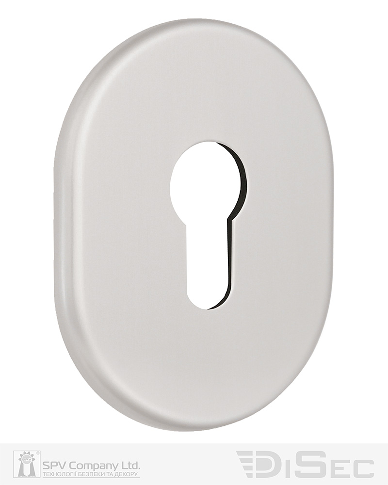 Броненакладка DISEC KT036 DIN_OVAL OVAL Нікель_сатин