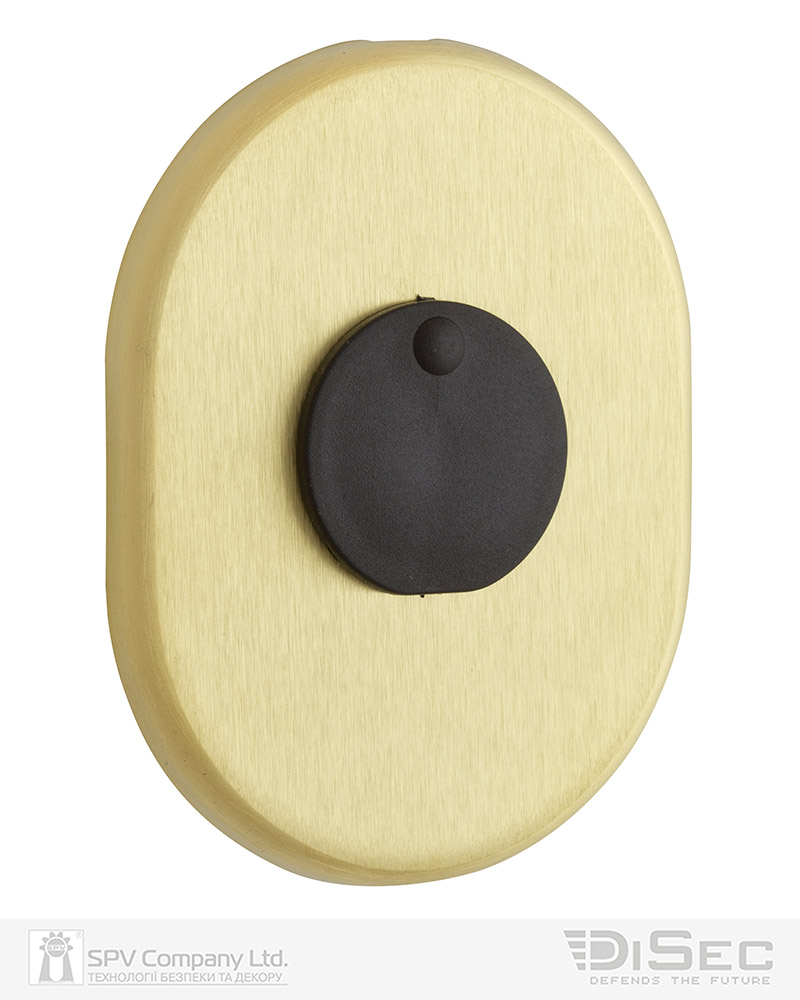 Броненакладка DISEC KT2140 OMEGA OVAL Латунь_мат