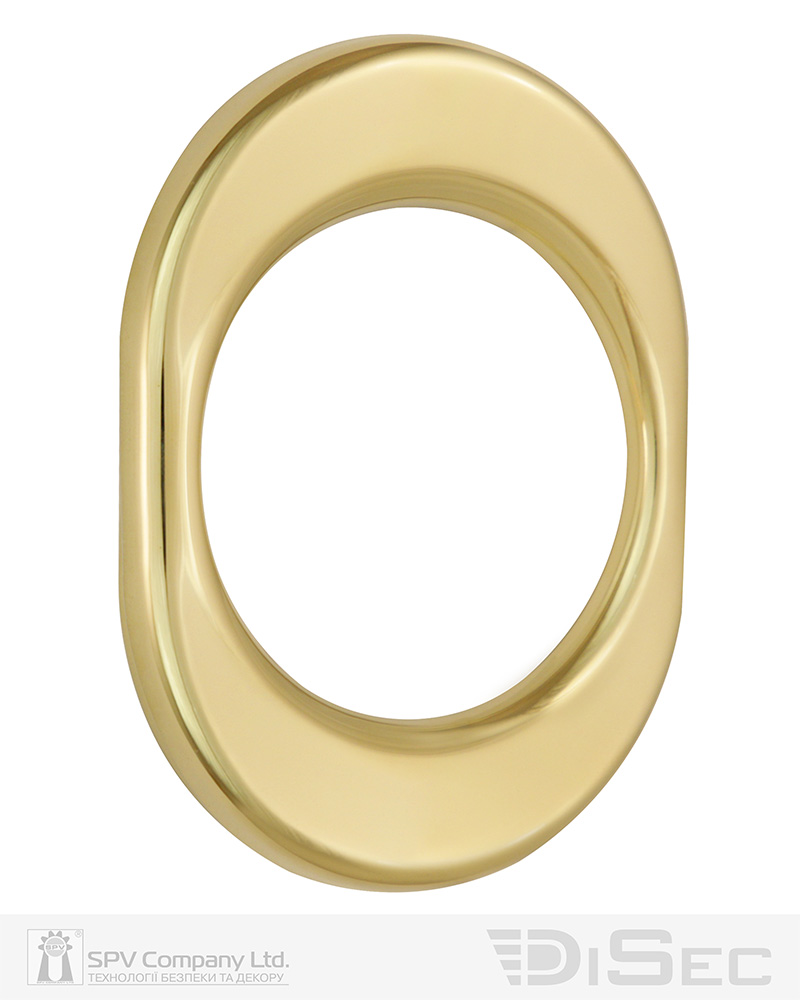 Броненакладка DISEC KT056 OVAL Латунь_PVD 2